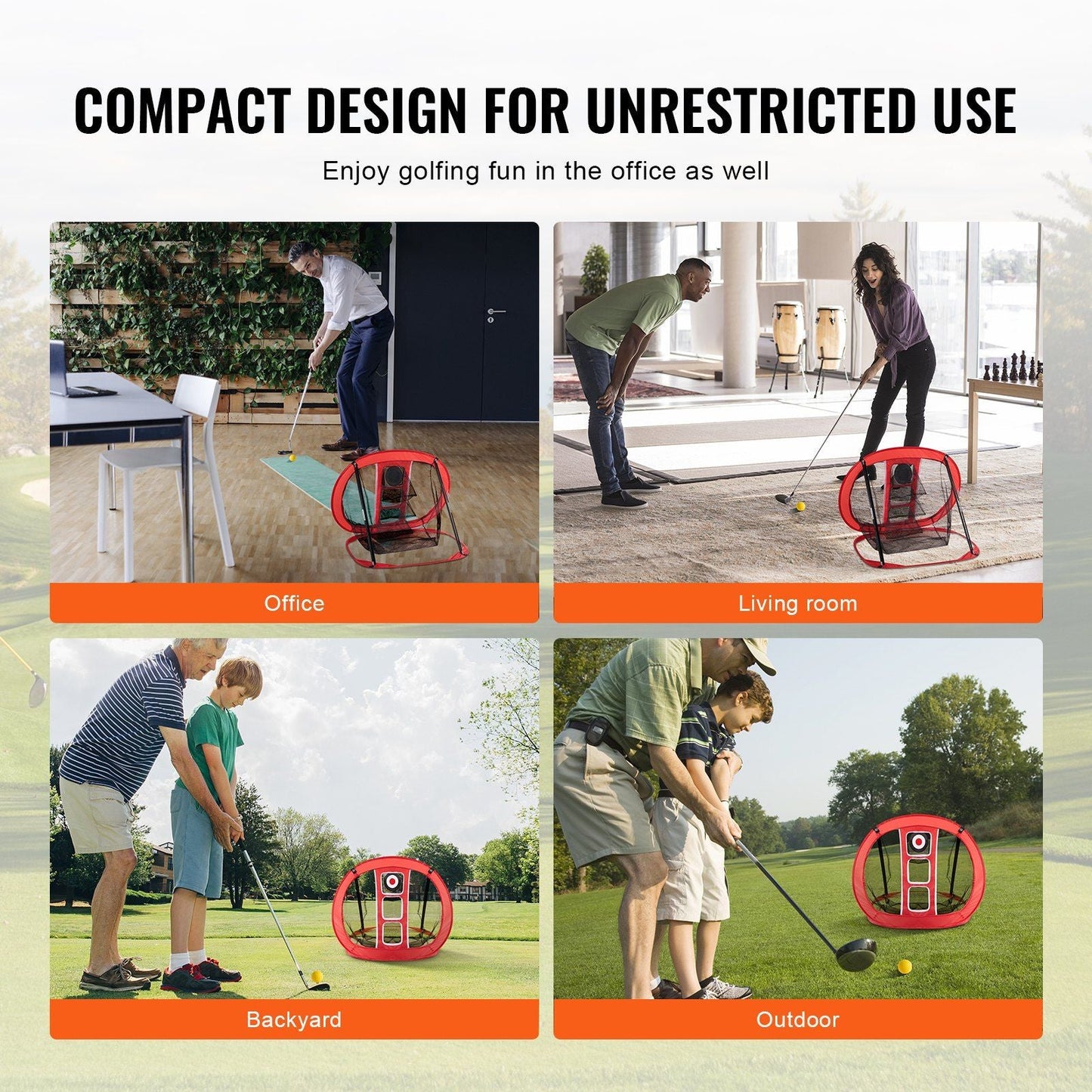 Golf practice Net, Pop Up Golf Net, Portable Indoor Outdoor Home Golf Hitting Aid Net with Target and Carry Bag, for Backyard Driving Training Swing,