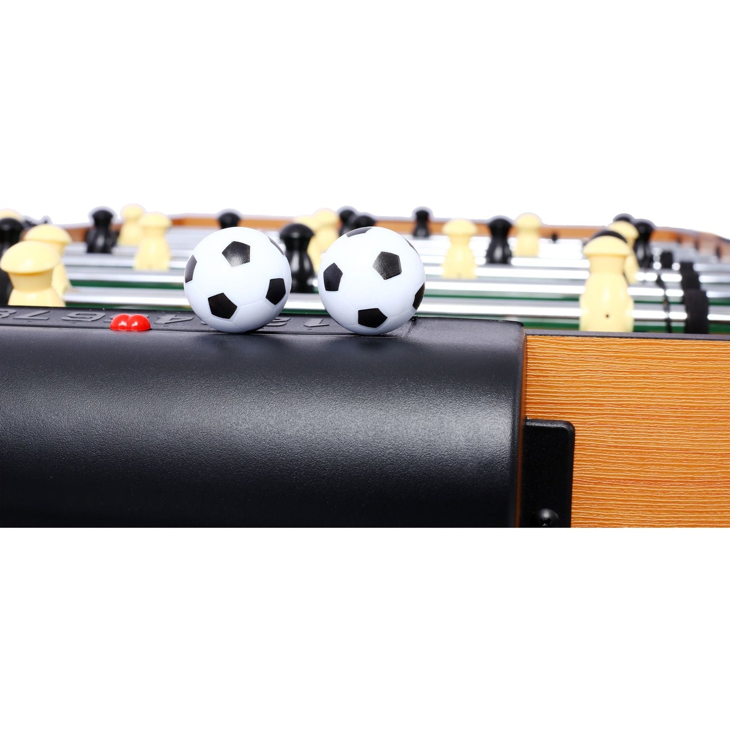 5-in-1 Multi-Game Table - Billiards, Push Hockey, Foosball, Ping Pong, and Basketball brown /blue