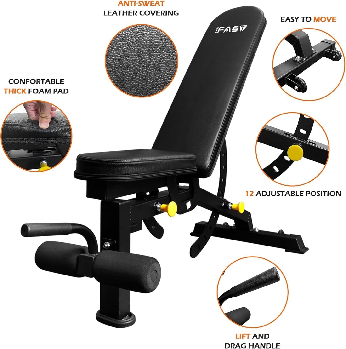 1000Lbs Capacity Multi-functional Power Cage, Home Adjustable Pullup Squat Rack Comprehensive Fitness Barbell Rack
