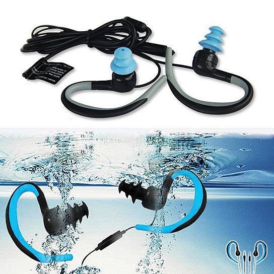 Waterproof Bluetooth Headphones with Swimmers Earbuds