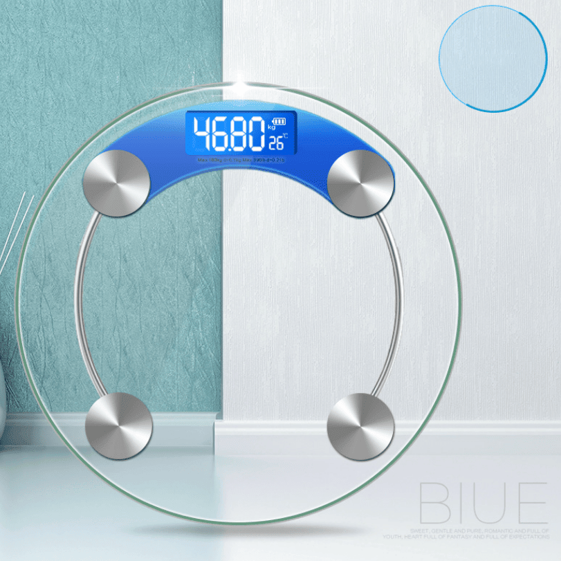 1pc Transparent Bathroom Scales LCD Electronic, smart Digital Scale Bear 180 KG Body Weight Scales Floor Scales