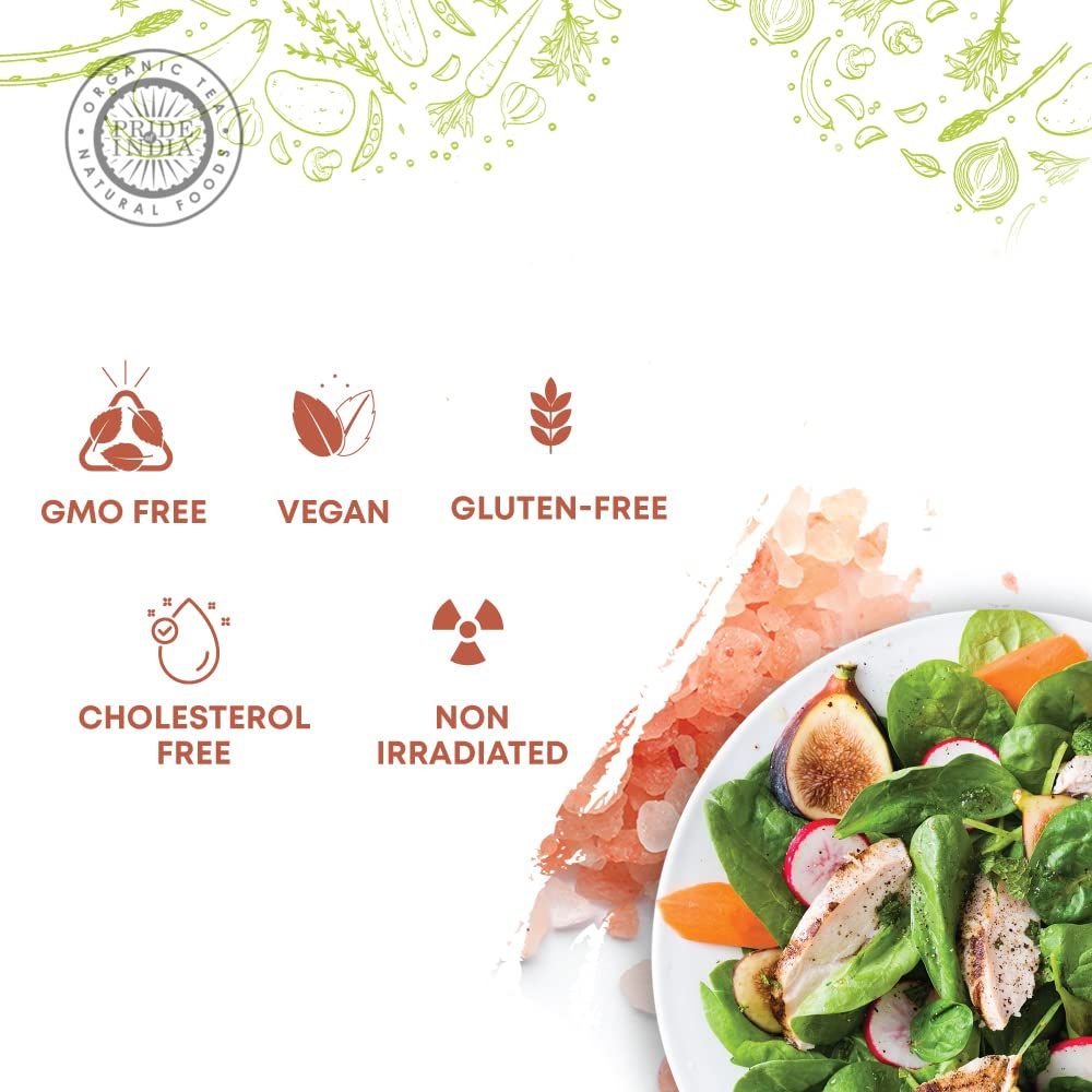 Pride Of India - Pure Himalayan Pink Salt - Enriched w/ 84+ Natural Minerals; Fine Grind 5 Pound Jar