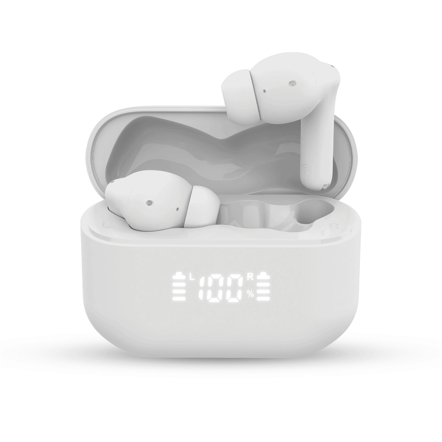Active Noise Cancelling True Wireless Earbuds with Wireless Charging Case