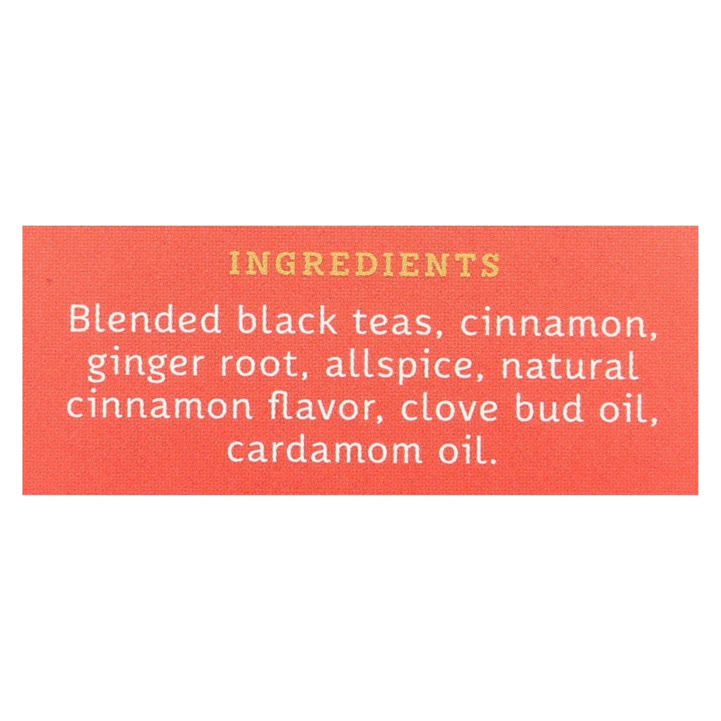 Stash Tea Chai Black Tea - Double Spice - Case Of 6 - 20 Bags