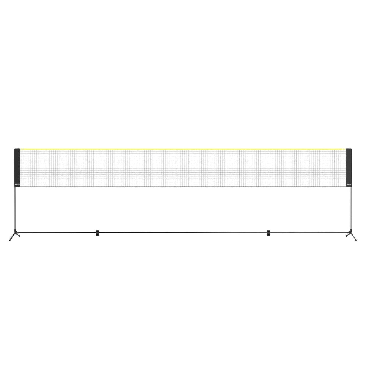 Badminton Net, Height Adjustable Volleyball Net, 20ft Wide Foldable Pickleball Net, Portable Tennis Net Set with Poles, Stand, Bag,