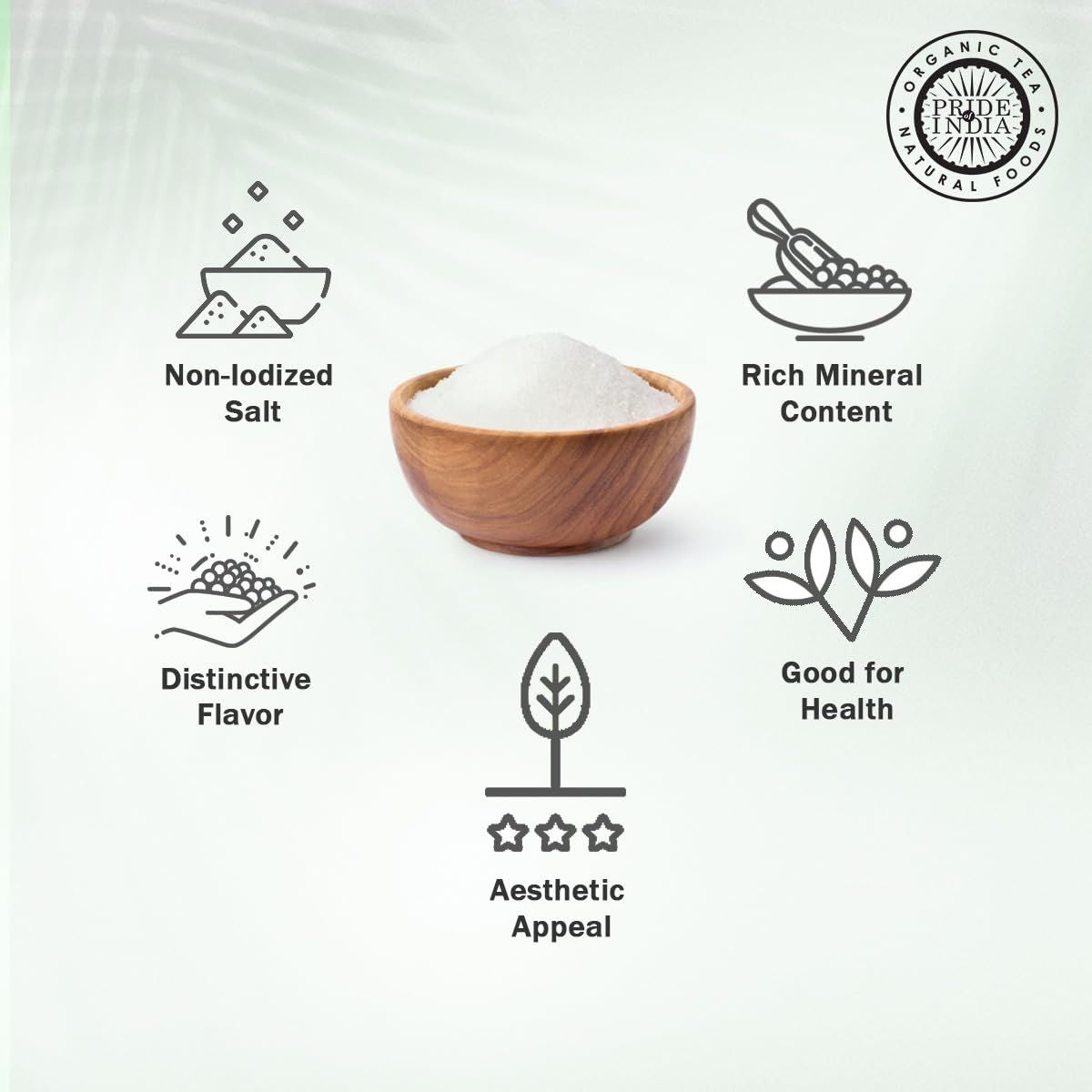 Himalayan White Salt by Pride Of India - 1lb - Rarest & Enriched W/84+ Natural Minerals- Low Sodium- Mineral Rich Nutrition and Enhanced Taste- Healthier Table Salt Substitute