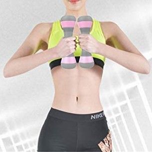 Ladies Adjustable Dumbbells Fitness Equipment Barbell Tablets Cast Iron Coated Plastic Yoga Dumbbell Plastic Dumbbells 2 Kilos to 4kilos Weight