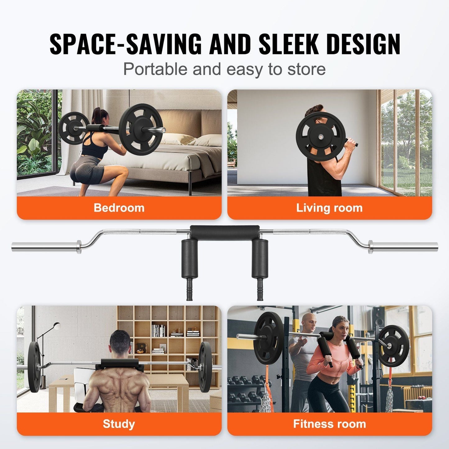 Safety Squat Bar, 700 LBS Fitness Squat Bar