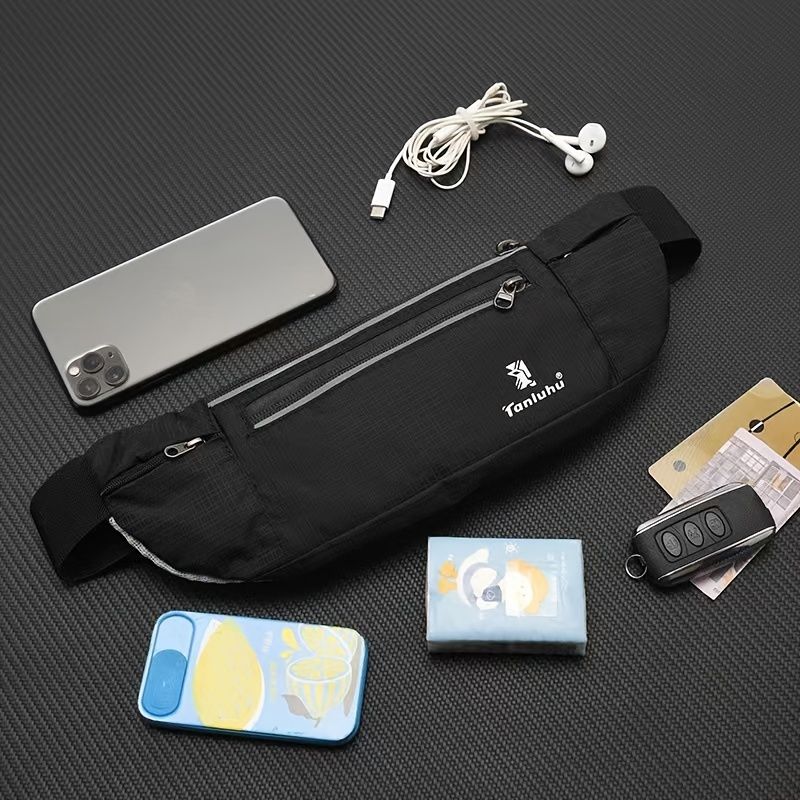 Unisex running belt Waist Bag; Multifunctional Elastic Phone Belt Bag; flip belt Equipment for Outdoor Sports Running