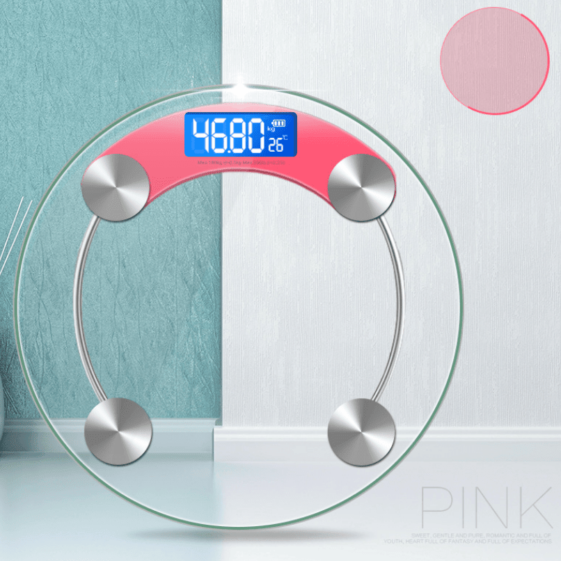 1pc Transparent Bathroom Scales LCD Electronic, smart Digital Scale Bear 180 KG Body Weight Scales Floor Scales
