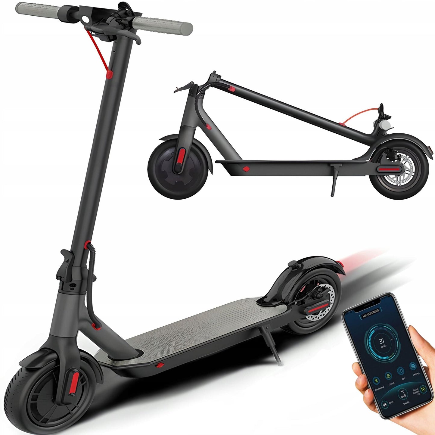 Adult Electric Scooter Folding hoverboard Tires 8.5-inch Speed 35KM/H 350W 36V10.4AH J-03 motorized scooter