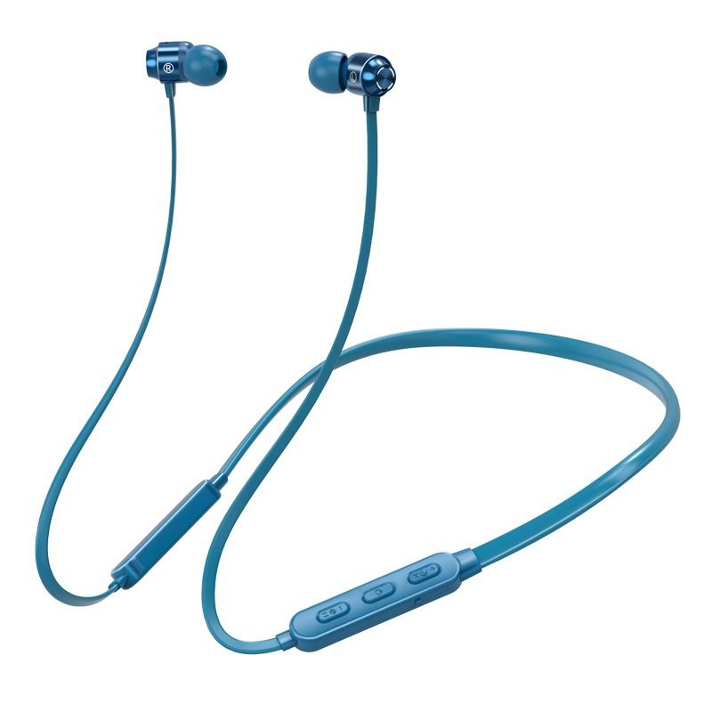 Neck-mounted Wireless earbuds Sports Headphones Neck Bluetooth 5.3 In-Ear Metal Earphones