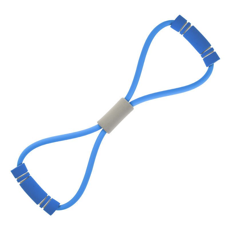 Foam Handle 8 Shape Elastic Band; Tension resistance Band for Abdomen Waist Arm Leg Stretching; Fitness Training
