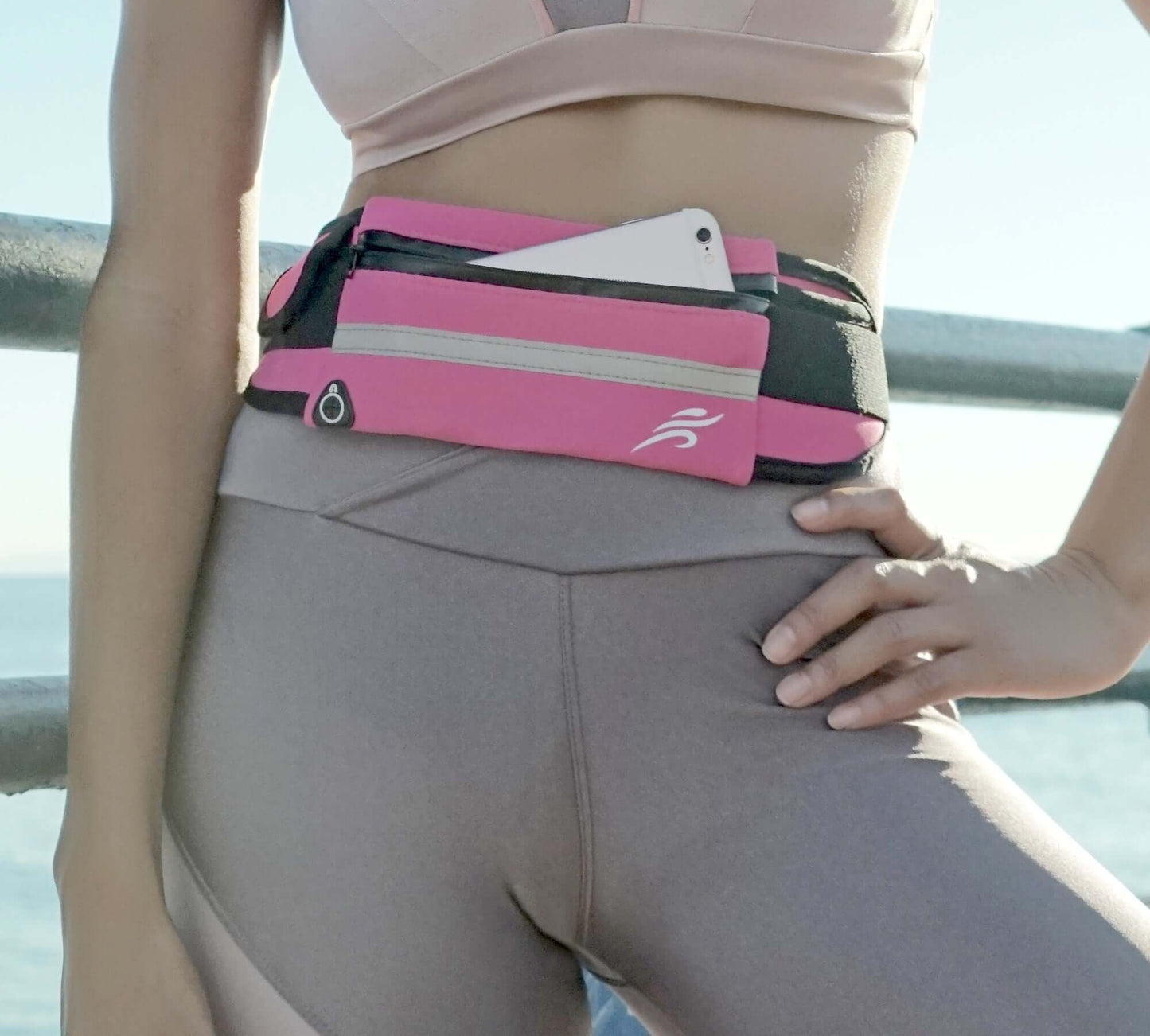 Velocity Water-Resistant Sports Running Belt and Fanny Pack, flip belt for Outdoor Sports