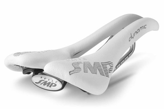 Selle SMP Dynamic Saddle with Steel Rails (White)