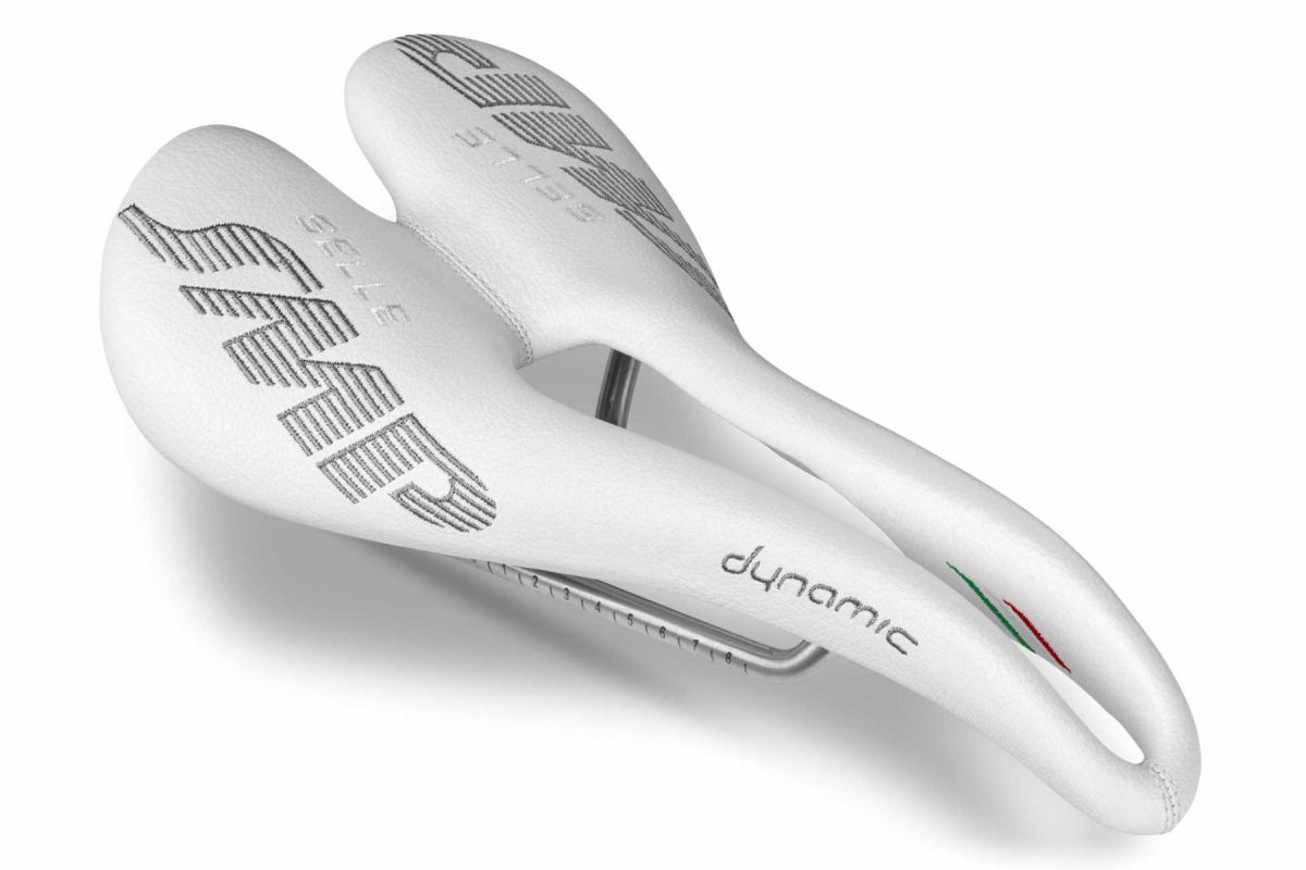 Selle SMP Dynamic Saddle with Steel Rails (White)