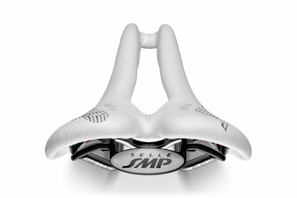 Selle SMP Dynamic Saddle with Steel Rails (White)