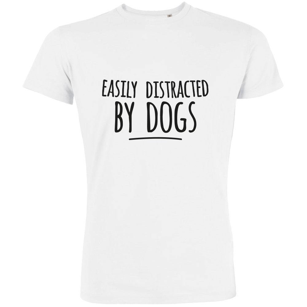Easily Distracted By Dogs Men's Organic Tee