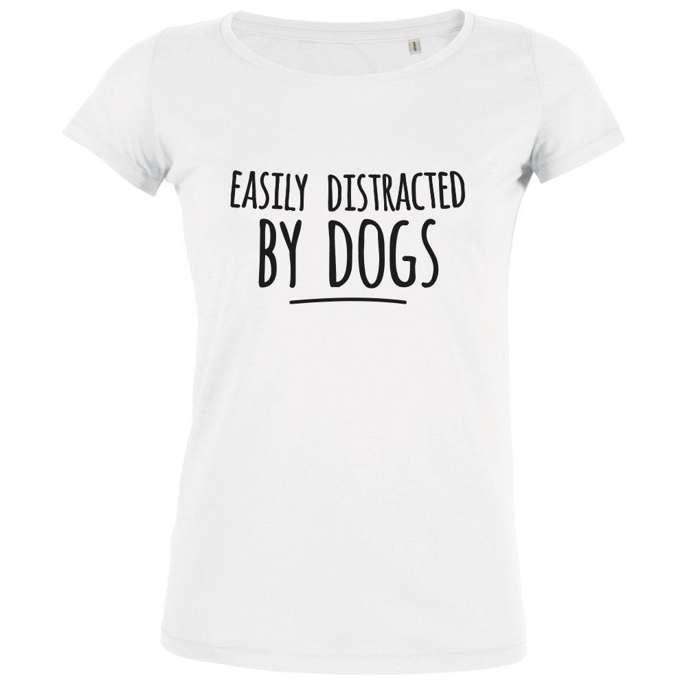 Easily Distracted By Dogs Women's Organic Tee