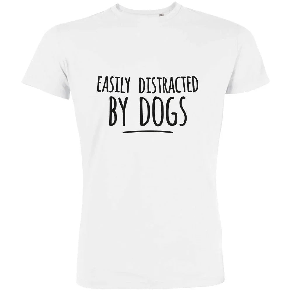 Easily Distracted By Dogs Men's Organic Tee