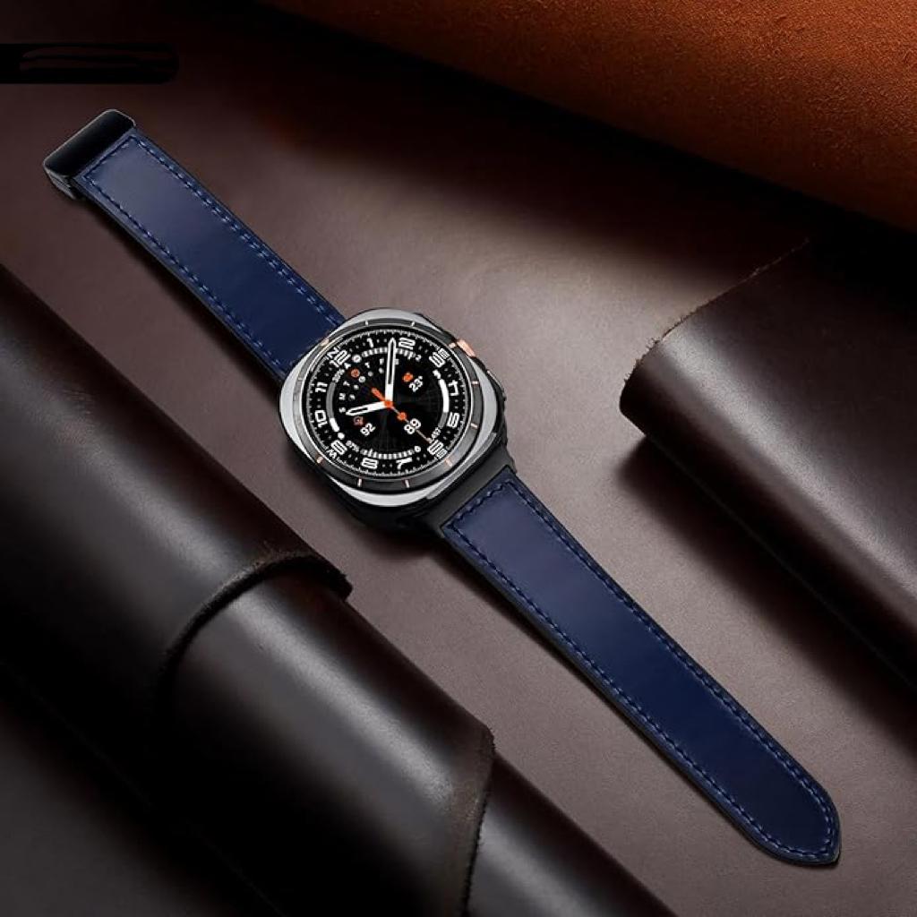 Magnetic Leather Watch Band for Samsung Galaxy Watch Ultra