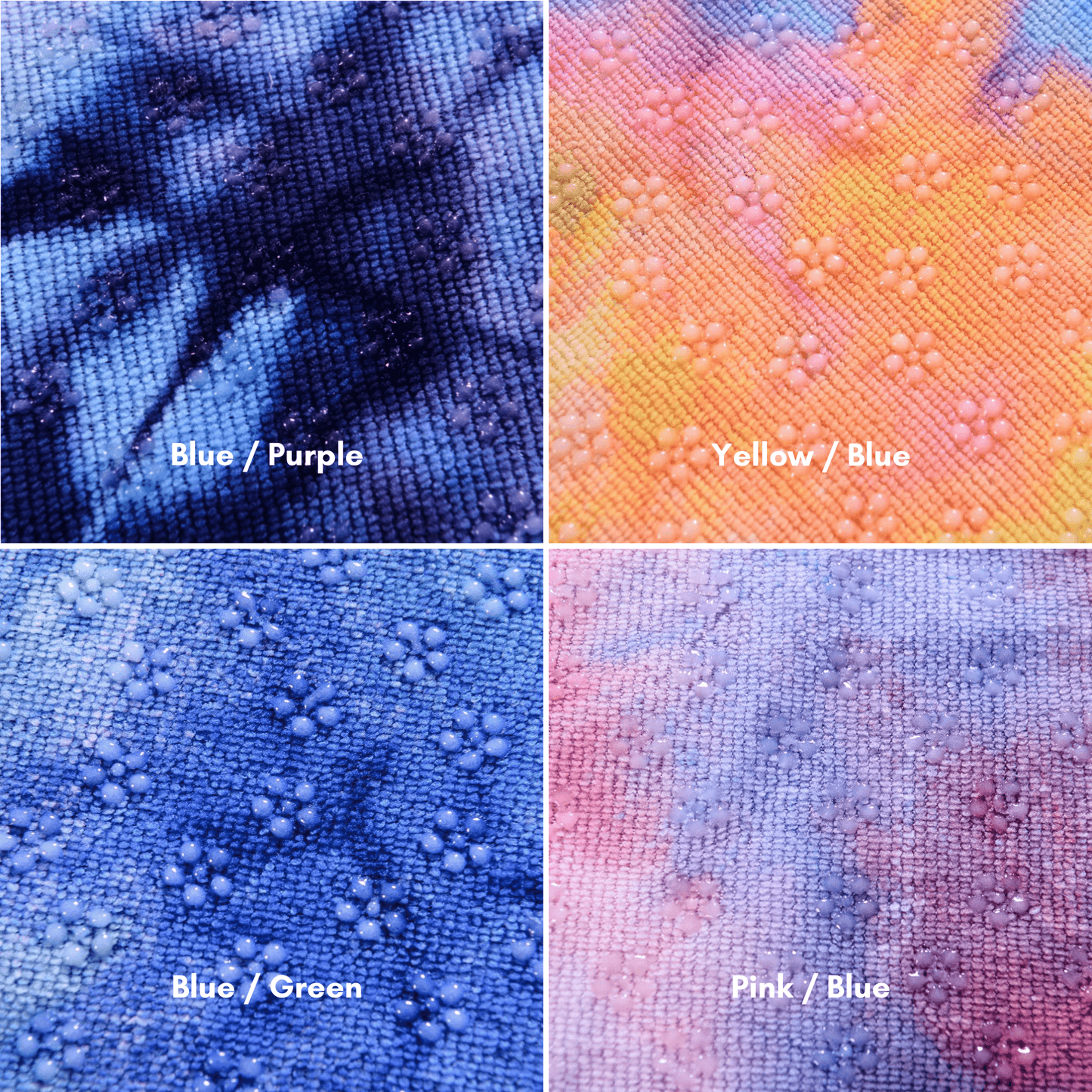 JupiterGear Tie Dye Yoga Mat Towel with Slip-Resistant Grip Dots