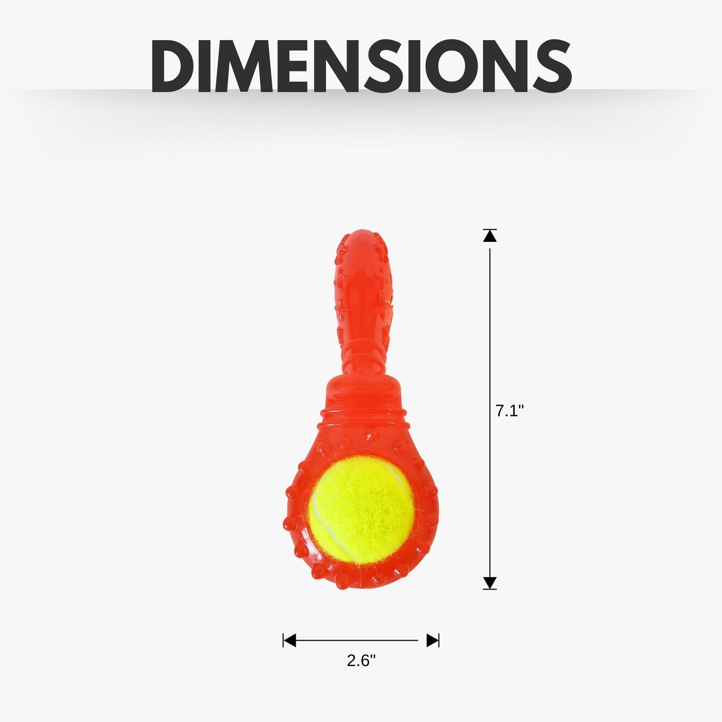 TPR Interactive Dog Chew Toy with Detachable Squeaker & Treat Fill