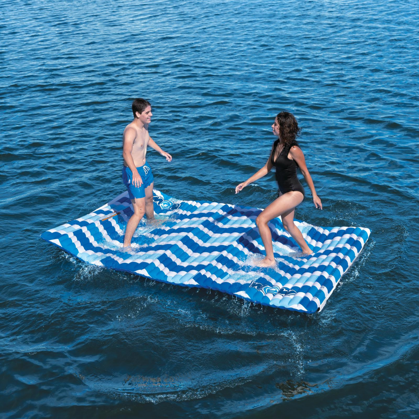 WOW Sports Blue Chevron Water Walkway