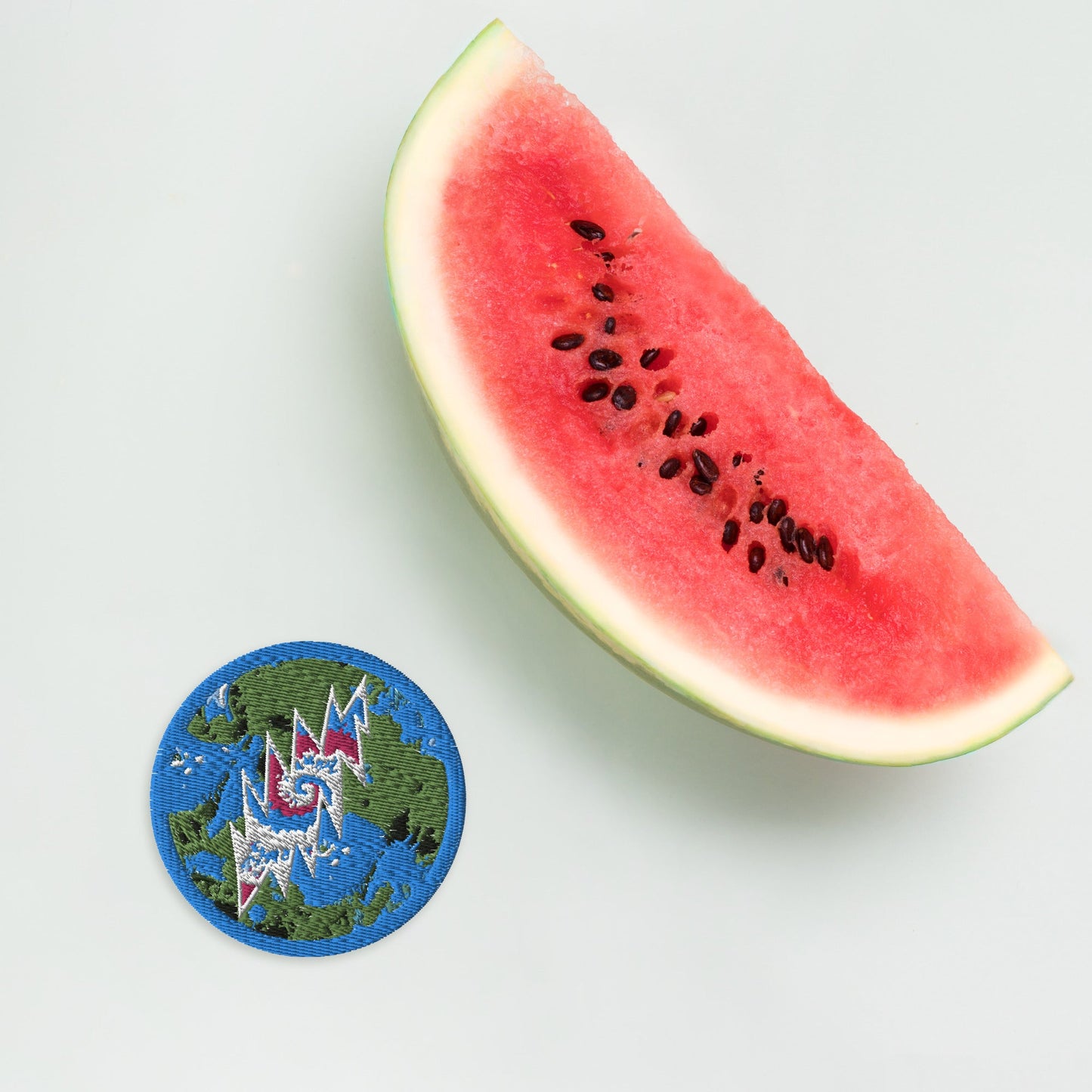 DEAD BOLT WHITE Embroidered patches