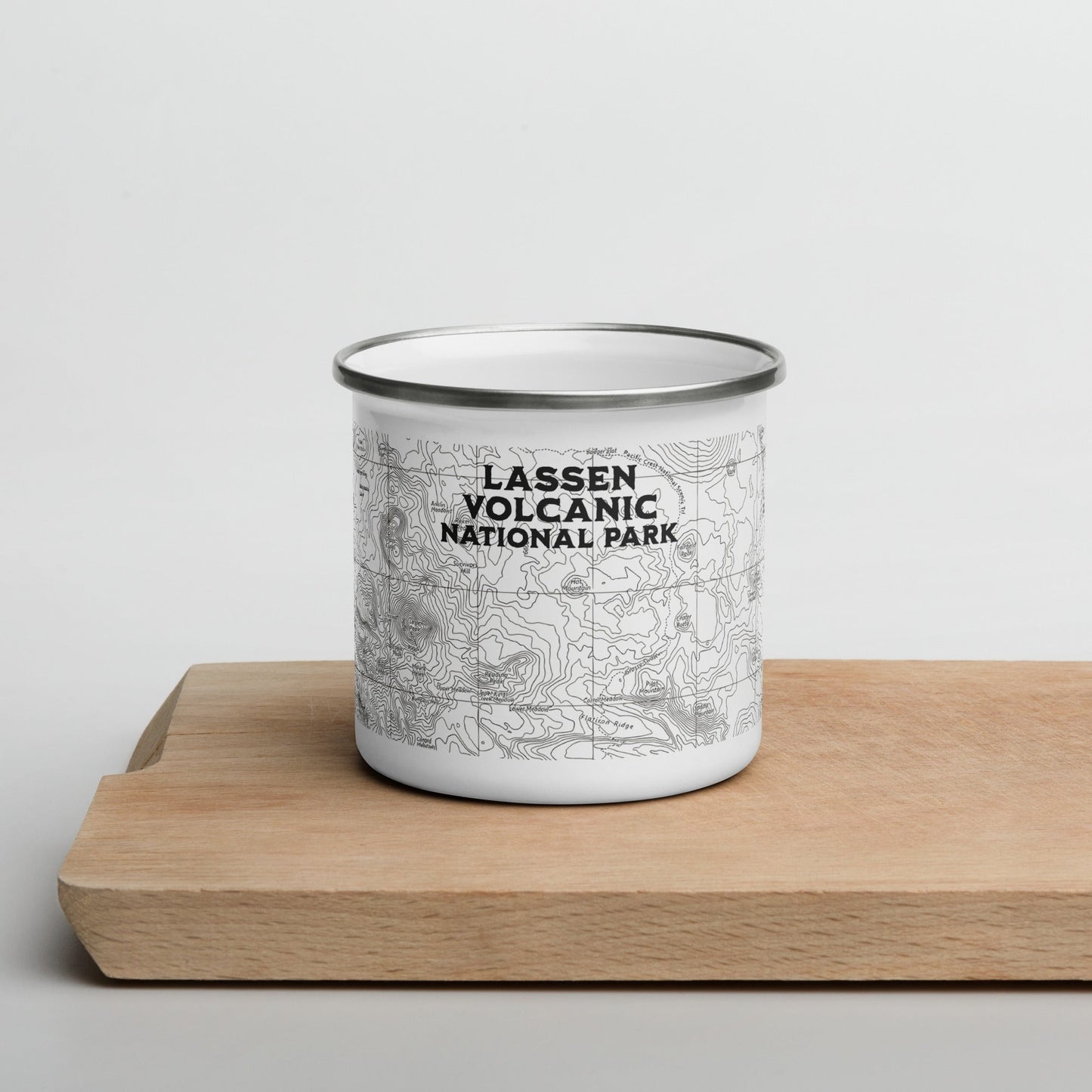 Lassen Volcanic National Park Topographic Camp Mug