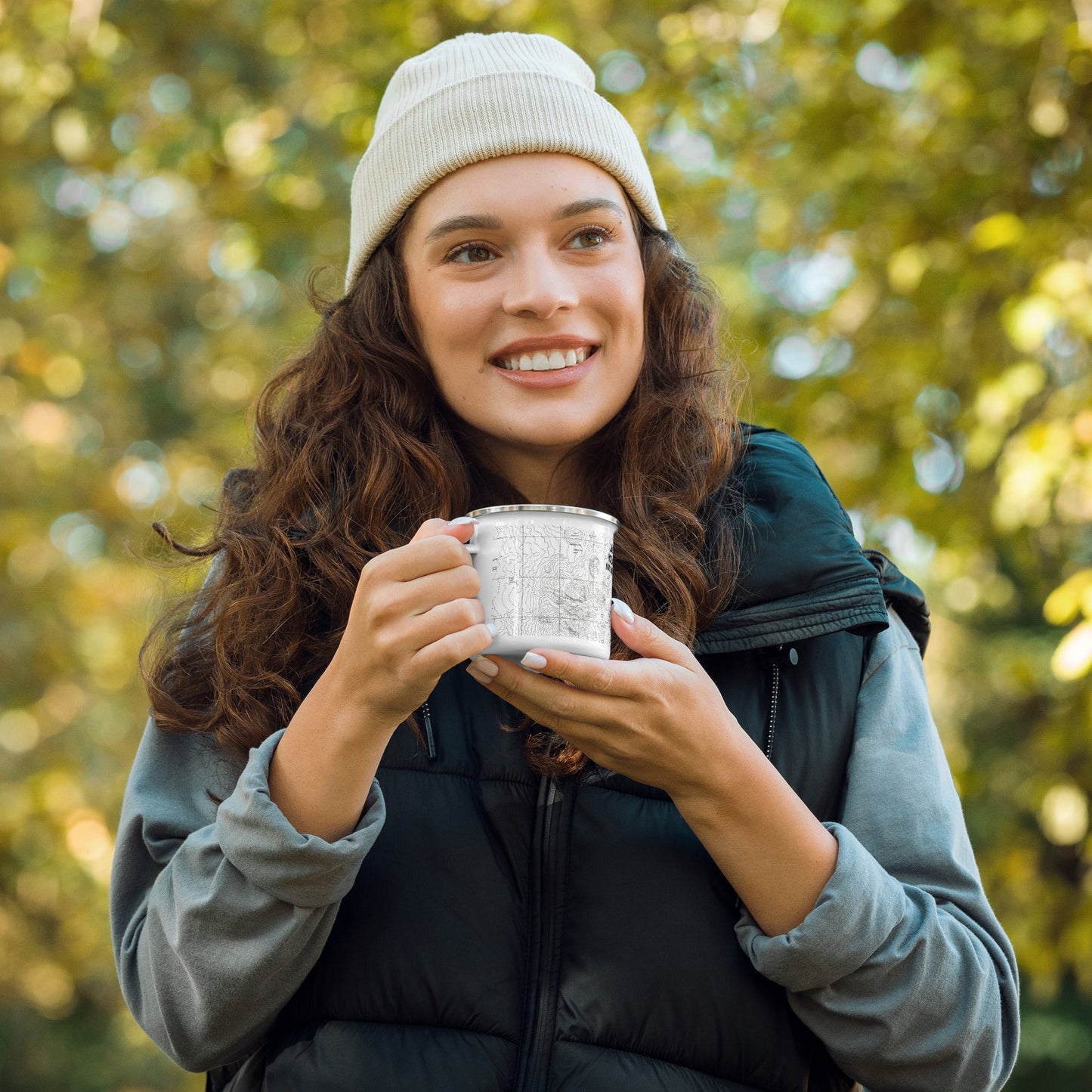 Lassen Volcanic National Park Topographic Camp Mug