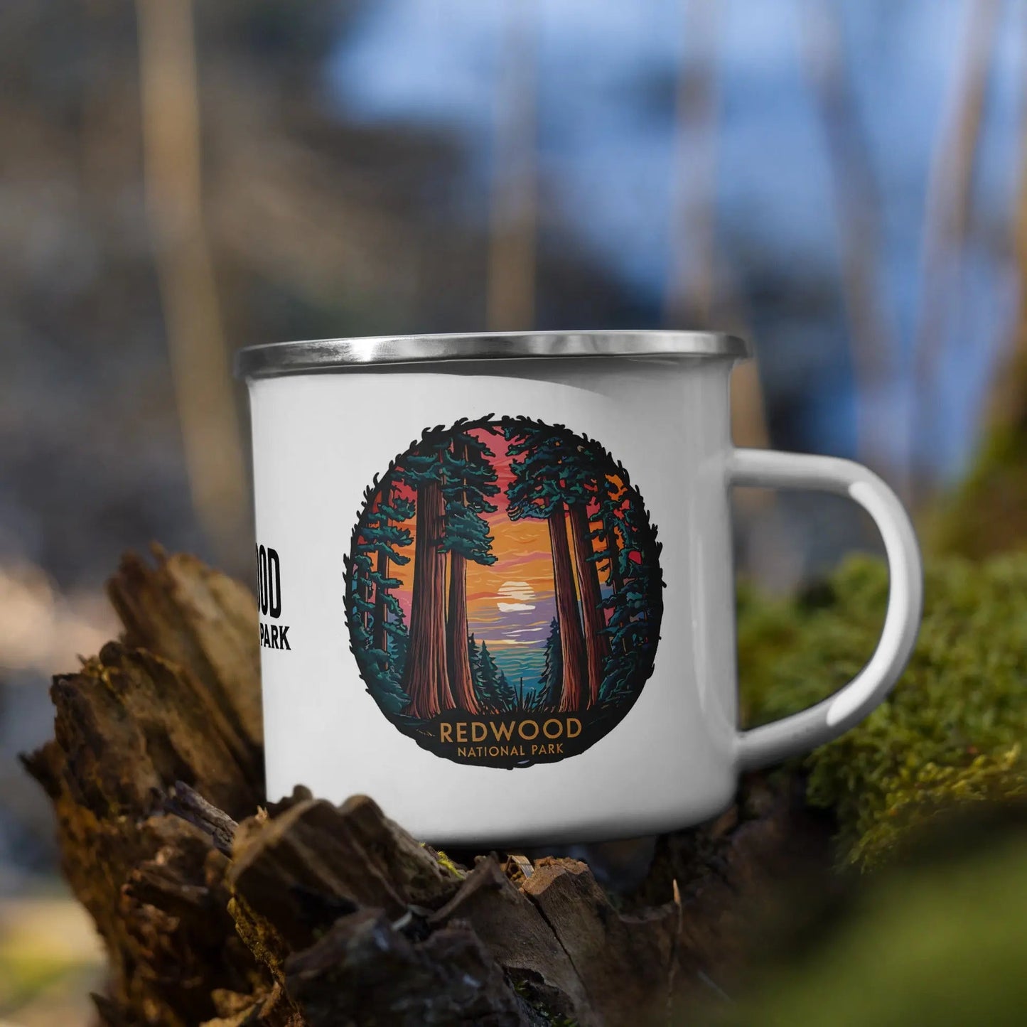 Redwood National Park Durable Enamel Camp Mug