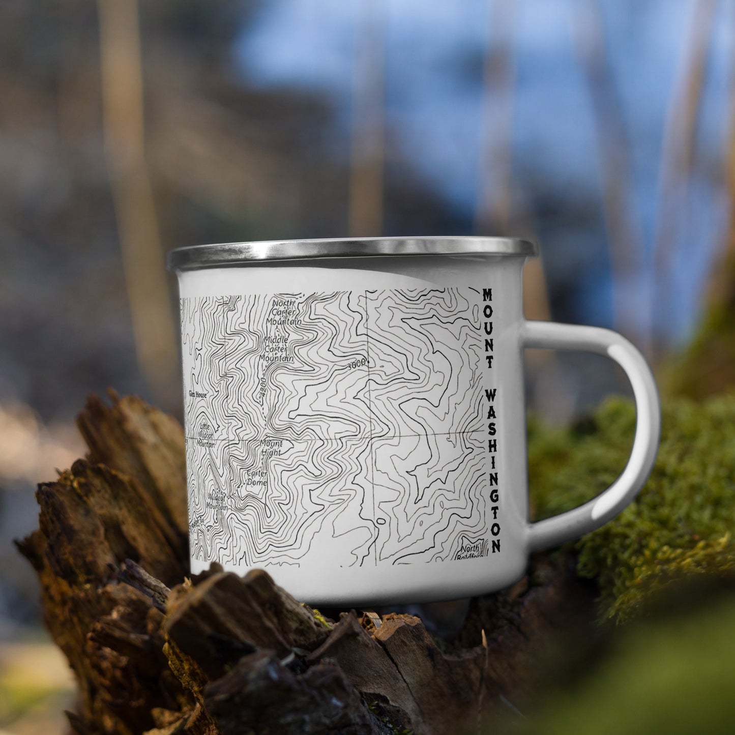 Mount Washington Topographic Durable Camp Mug Presidential Range