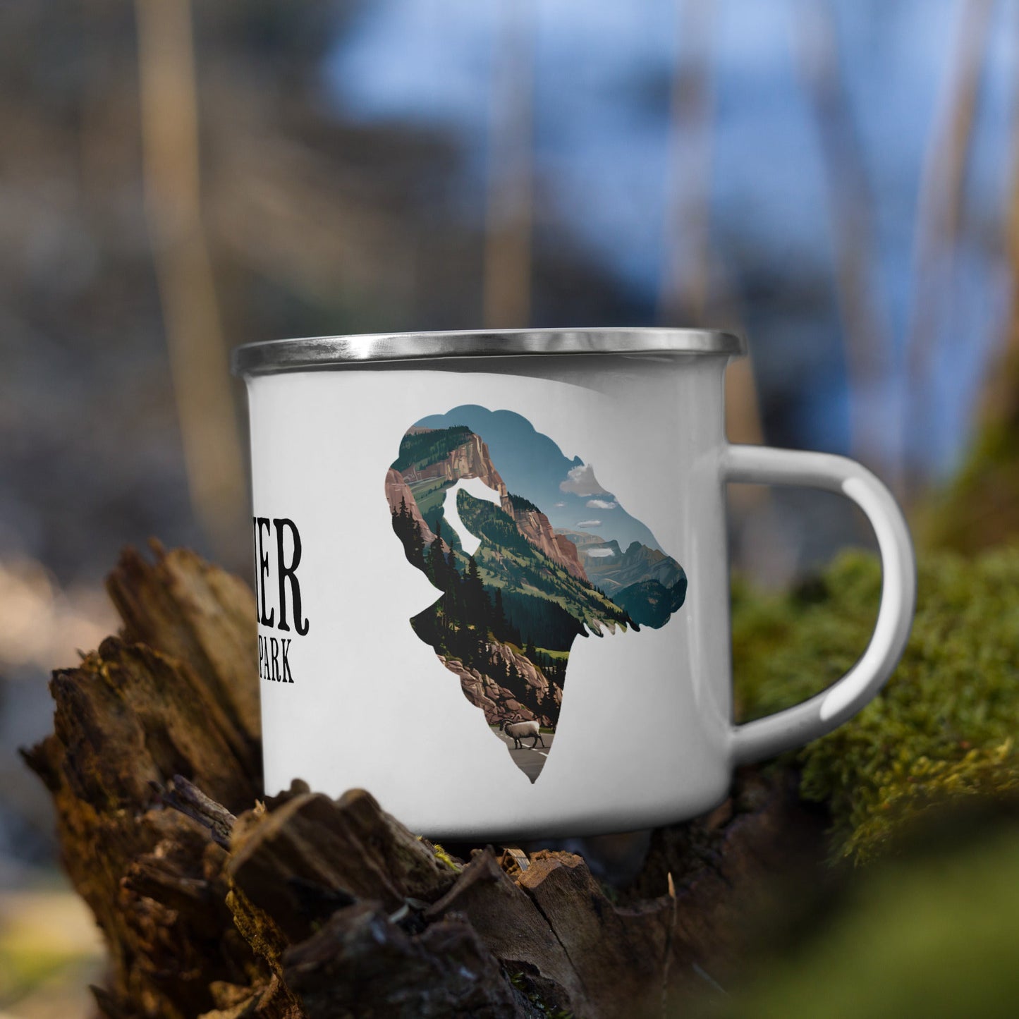 Glacier Big Horned Sheep National Park Camp Mug