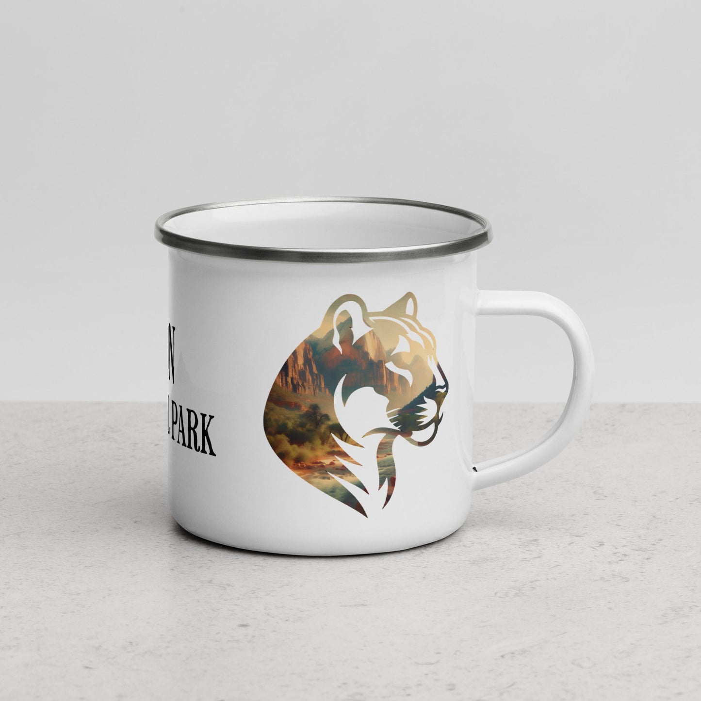 Zion National Park Mountain Lion Camp Mug