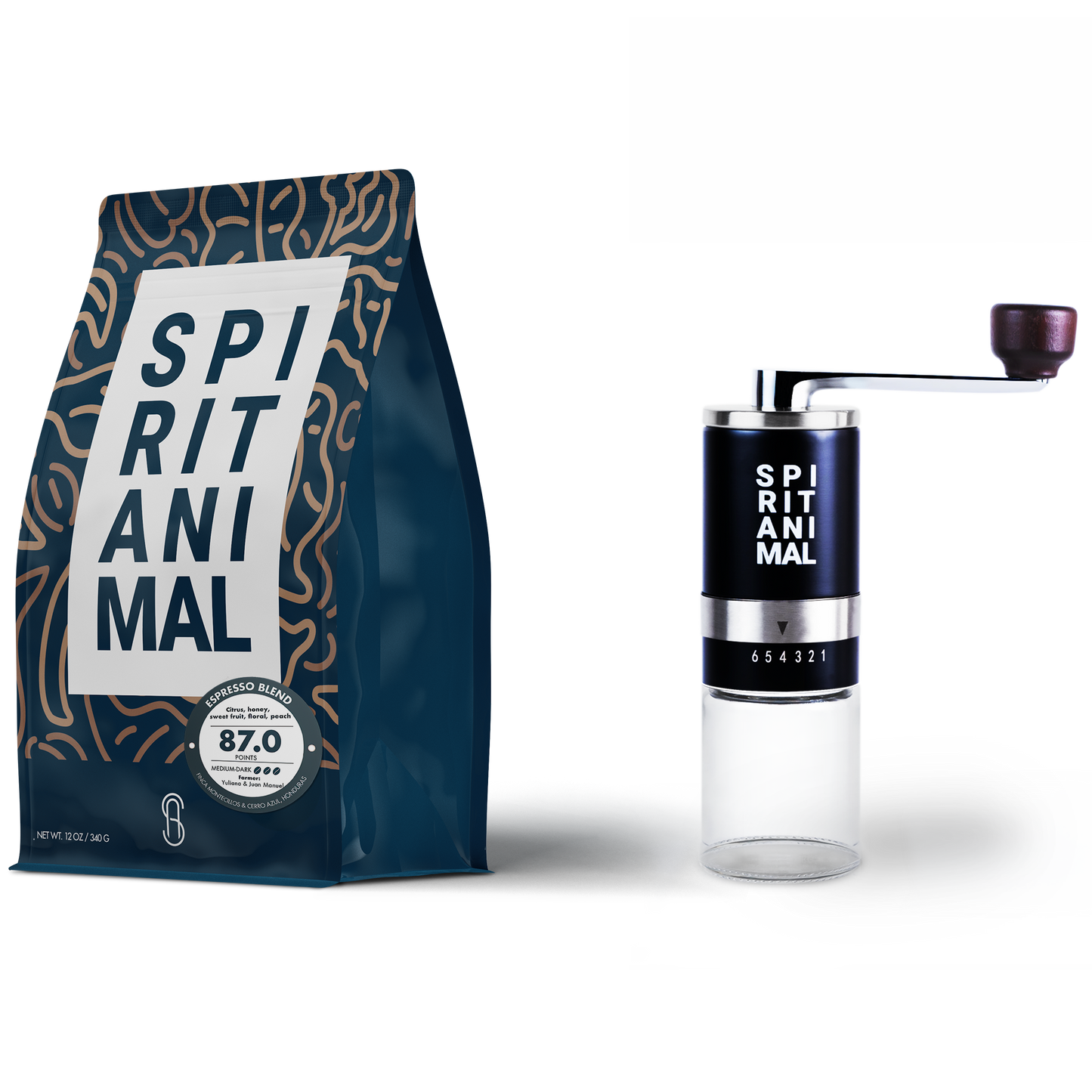 Honduran Espresso Blend Coffee + Grinder