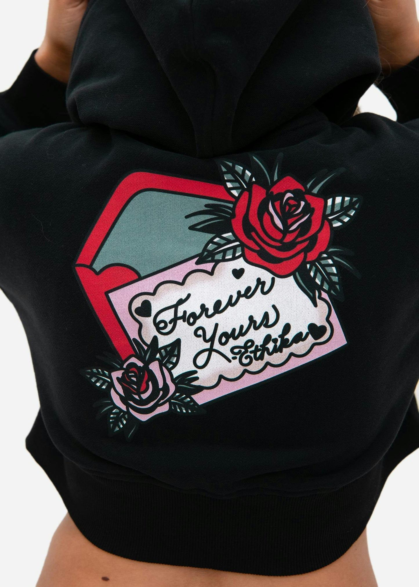 Bound By Love | Womens Crop Zip Hoodie
