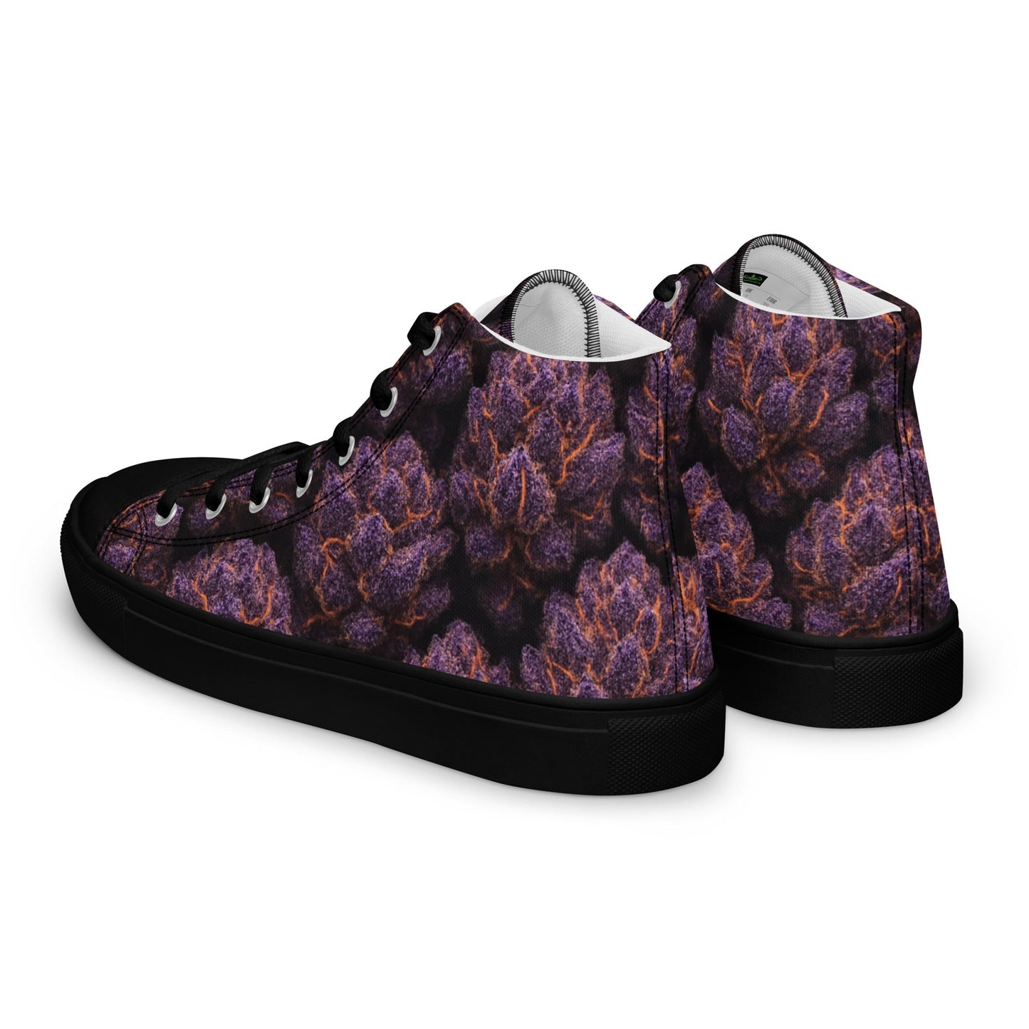 Everythings Purple Weed Men’s high top canvas shoes