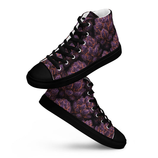 Everythings Purple Weed Men’s high top canvas shoes
