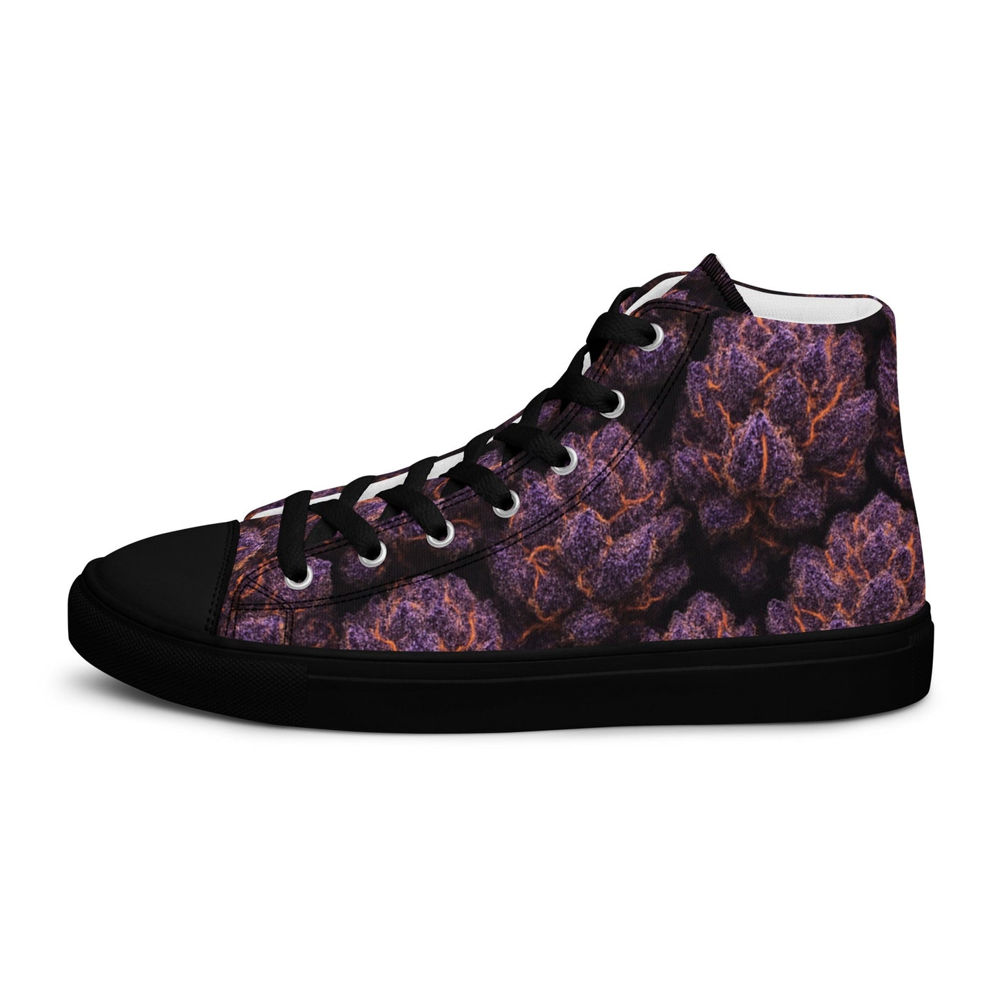 Everythings Purple Weed Men’s high top canvas shoes