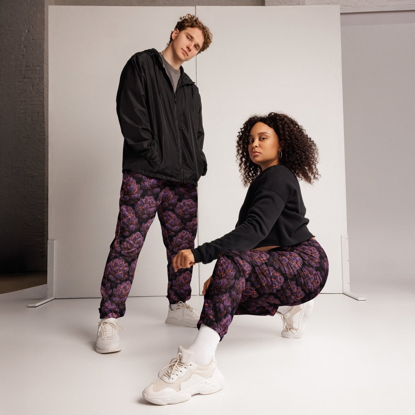 Everythings Purple Weed Unisex track pants