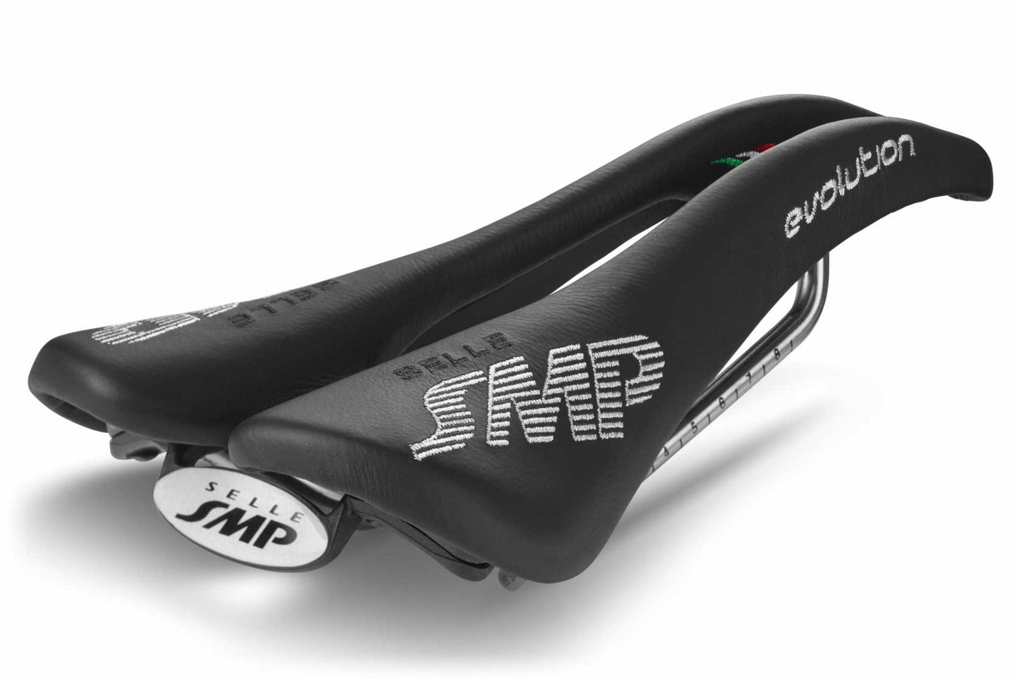 Selle SMP Evolution Saddle with Steel Rails (Black)