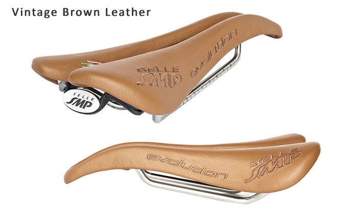 Selle SMP Evolution Saddle with Steel Rails (Vintage Brown)