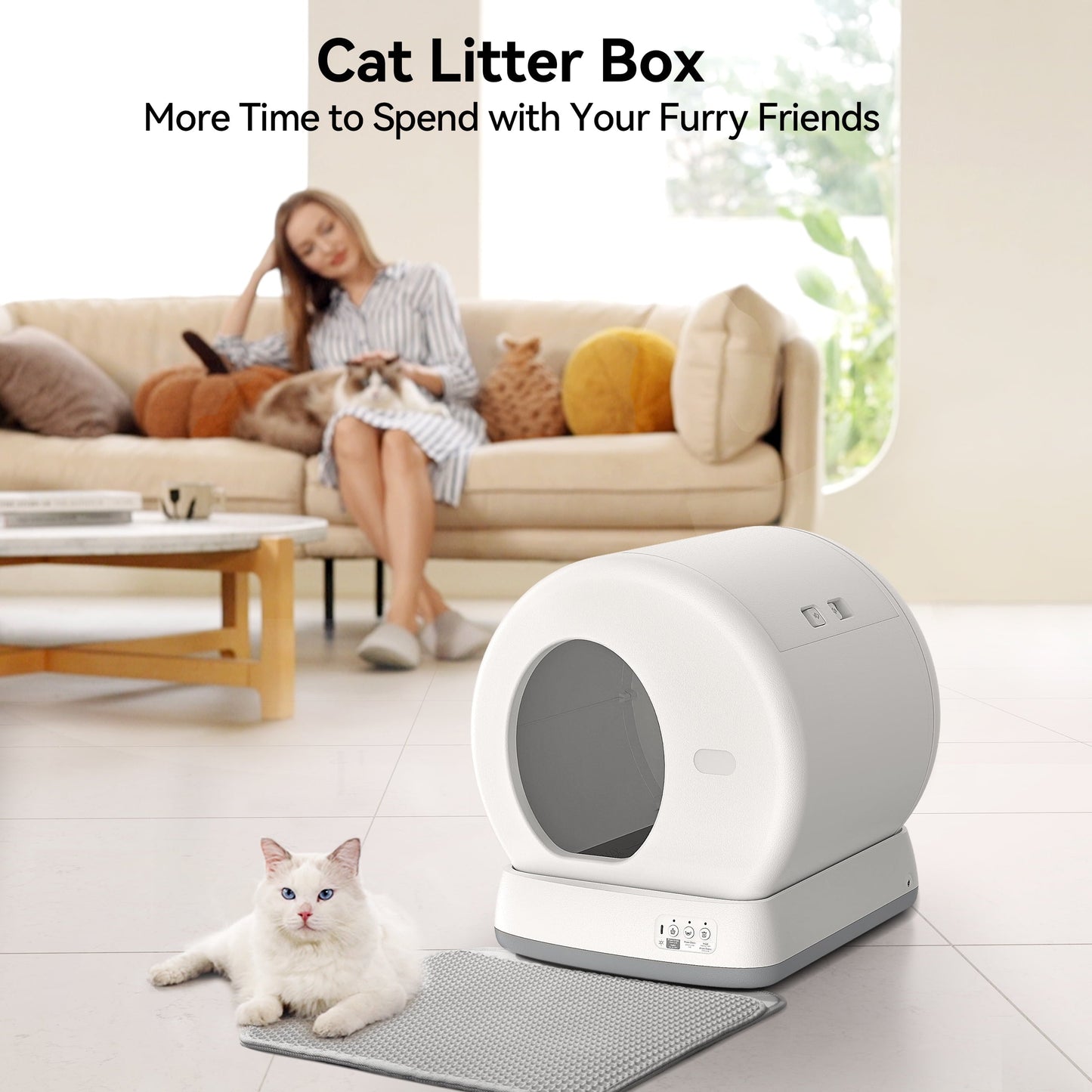 Smart Automatic Self-Cleaning Cat Litter Box