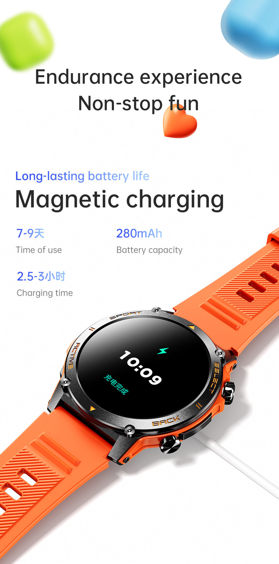 AWEI AMOLED Smartwatch H52 Multiple Colors