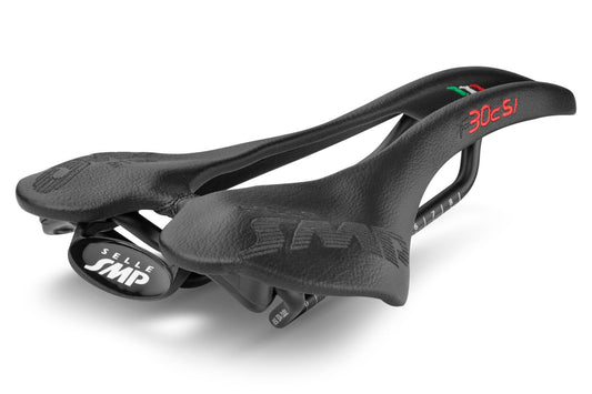 Selle SMP F30C s.i. Bicycle Saddle with Steel Rails (Black)