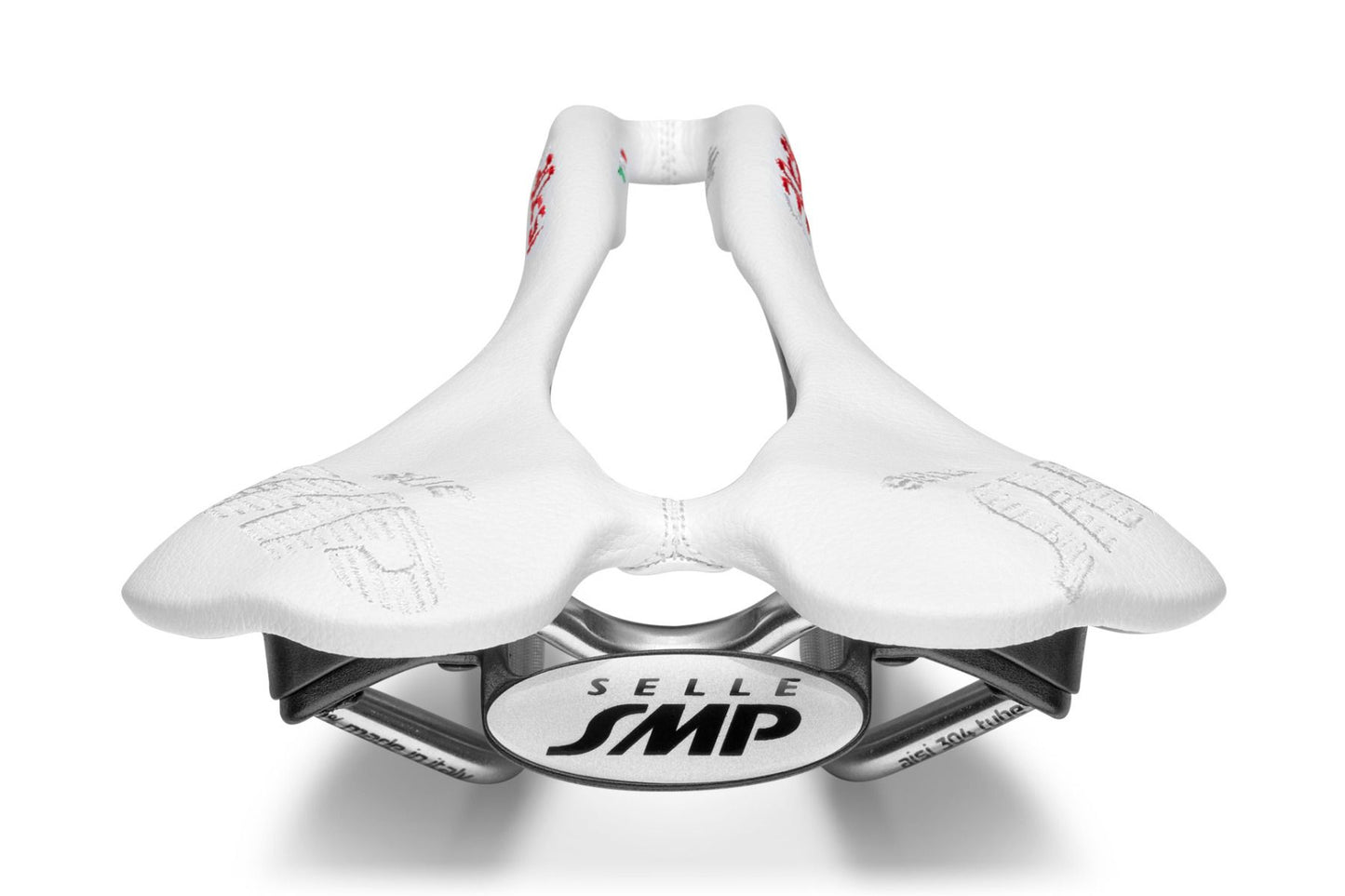 Selle SMP F30C s.i. Bicycle Saddle with Carbon Rails (White)