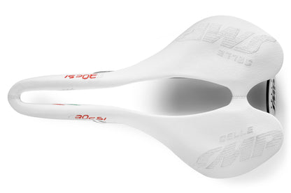 Selle SMP F30C s.i. Bicycle Saddle with Carbon Rails (White)