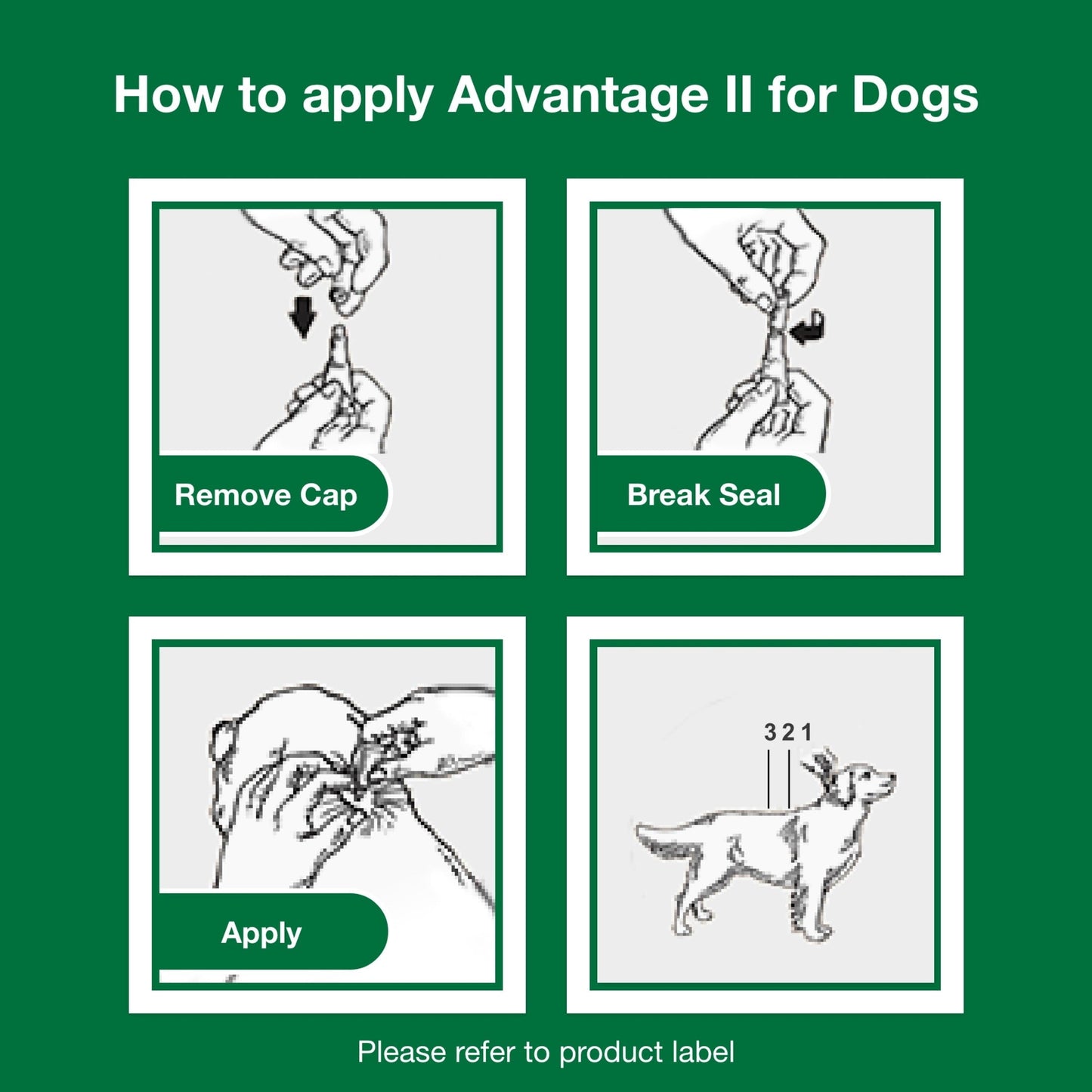 Flea Prevention for XL Dogs 55 Lbs+, 4-Monthly Treatments