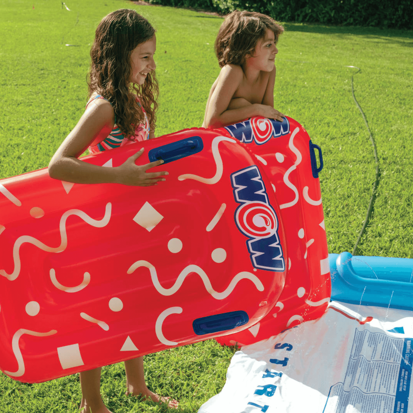WOW Sports 25 Ft Mega Backyard Slide with Splash Pool